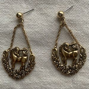 Vintage Unicorn Earrings